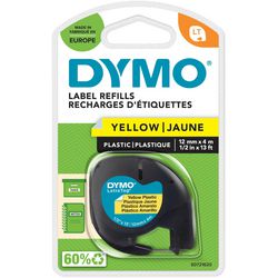 Etiketten Letratag Dymo Kunststoff 12x4mm gelb