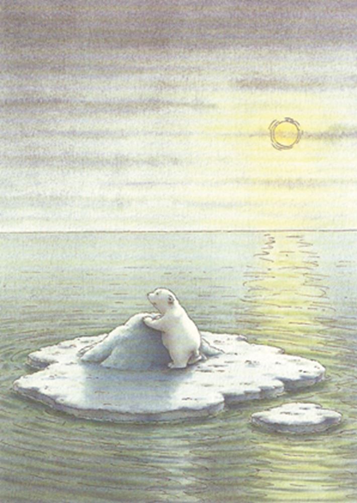 Bildpostkarte 211: Eisbär in den Tropen.