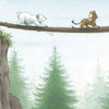 Bildpostkarte 253: Eisbär geht das Risiko ein.