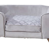 Verzaubertes Haustier Enchanted Hundekorb Sofa Quicksilver Silberfarbe
