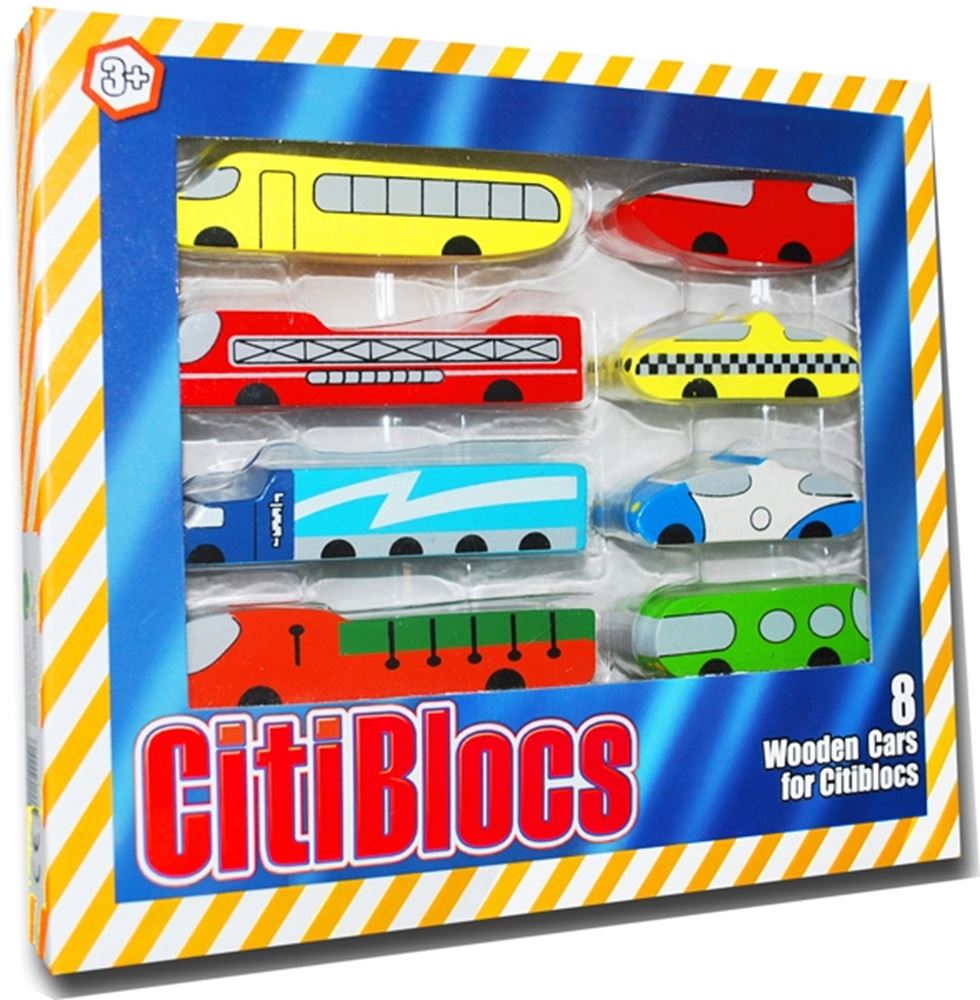 Citiblocs Holzautos 8. 3+