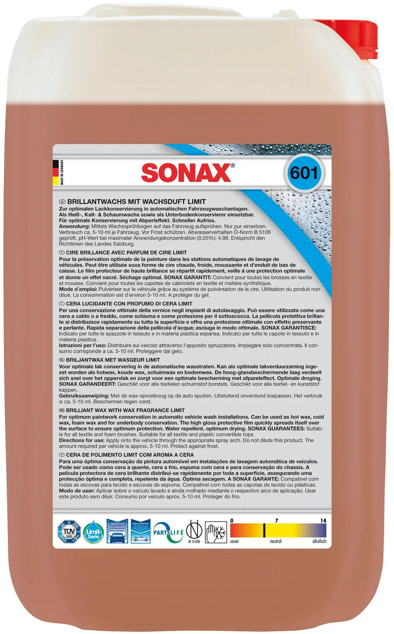 Sonax Brilliant Wachs Grenze 25 25 l Kubitainer