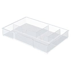 Sortiertablett Leitz Plus Wow transparent 4 Fächer Polystyrol