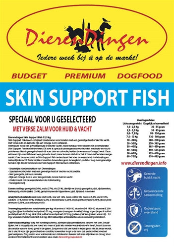 Budget Premium Dogfood Hautunterstützung Fisch