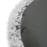 Rosenholzhundkorb Silber Flaum grau - afbeelding 4