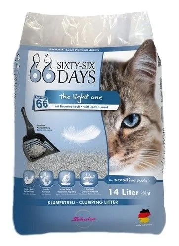 66 Tage Baumwolllicht -Katzenstreu