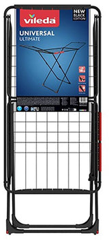 Vileda – Wäscheständer – Trockenfläche 18 m – Schwarz – Universal Ultimate - afbeelding 2