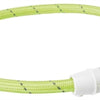 Trixie Kragen Hund Flash Light Collar USB TPU Nylon Green