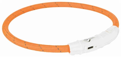 Trixie Kragenhundblitzleuchte USB TPU Nylon Orange