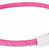 Trixie Kragen Hund Flash Light Collar USB TPU Nylon Pink