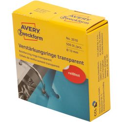 Verstärkungsringe avery Zweckform transparent
