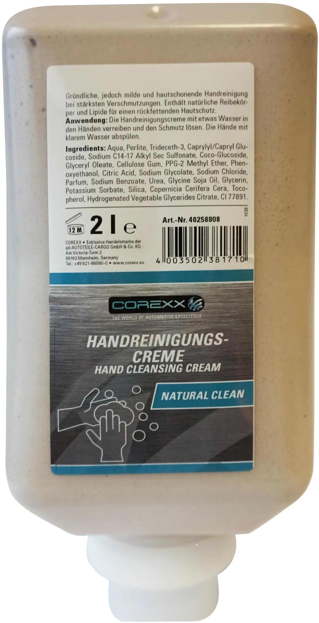 Corexx Handreinigungscreme 2L