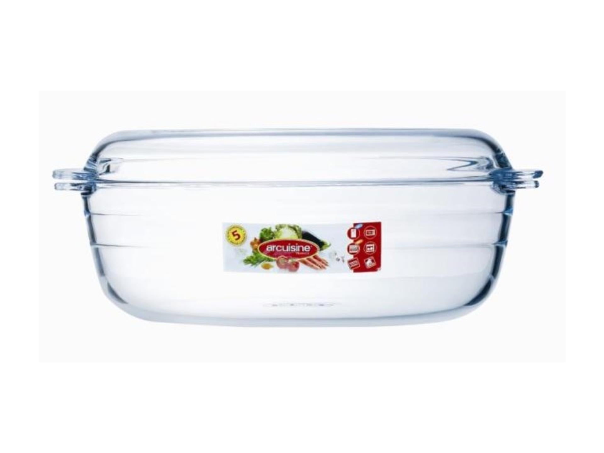 Arcuisine Schüssel mit Deckel oval 3l