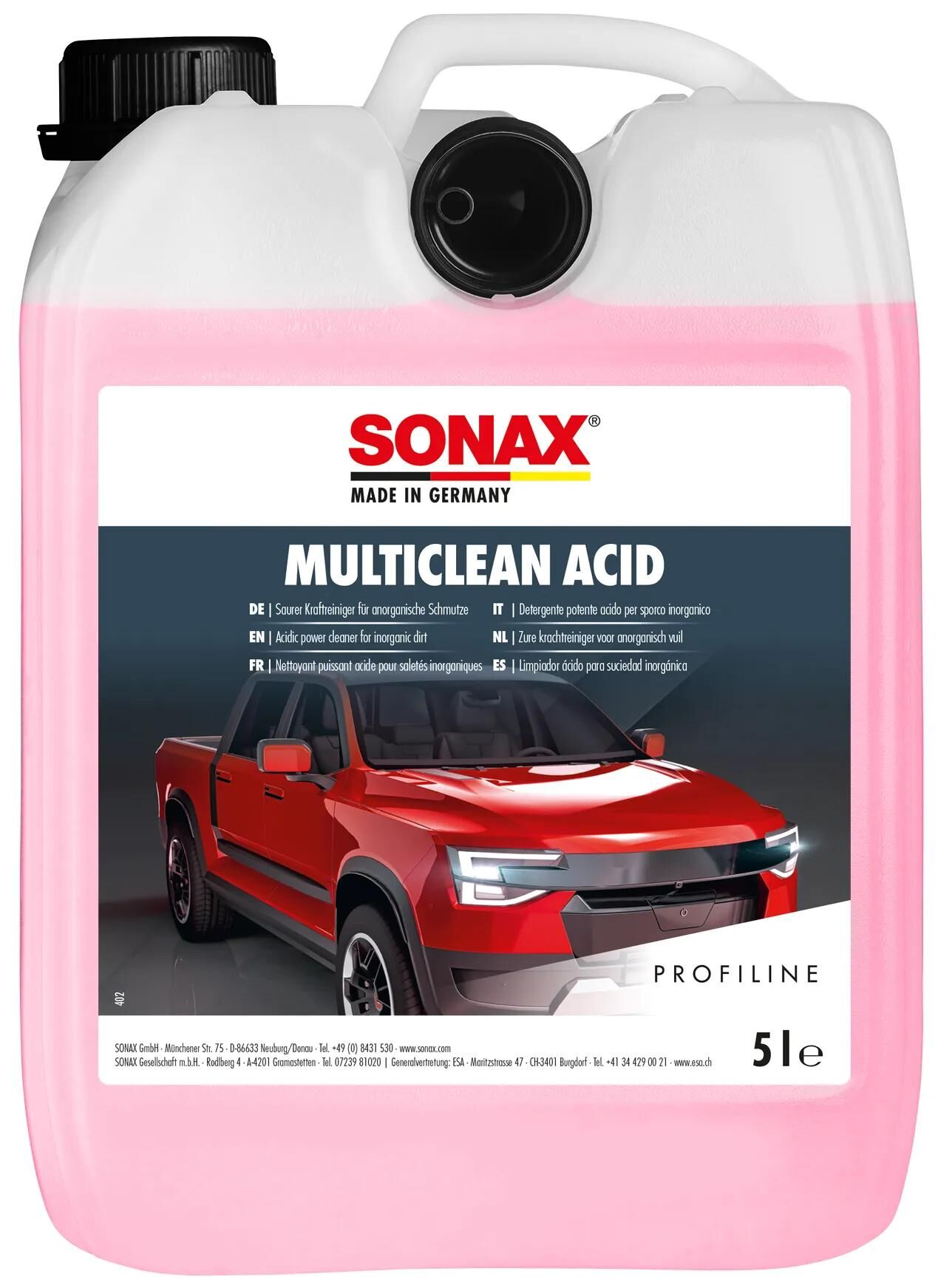 Sonax Multicleansäure 5 l Kanister 5 l