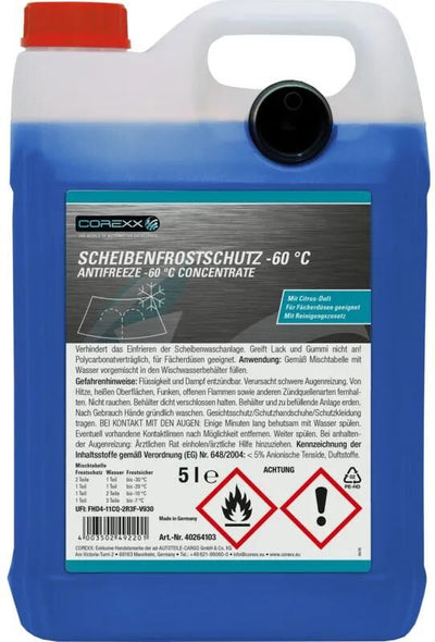 Corexx Frostschutzmittel Windschutzscheibe Anti-Rost 5 l -60 Grad