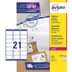 Adressetiketten für Laserdrucker L7160-100, weiß, Packung 2100