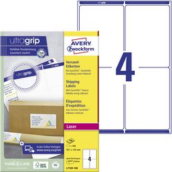 Adressetiketten Avery L7169 99,1 x 139 mm hoch weiß