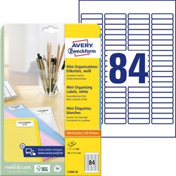 Etiketten avery l7656-25 mini 46x11,1mm