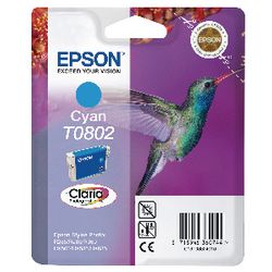 Epson T0802 Cyan-Tintenpatrone