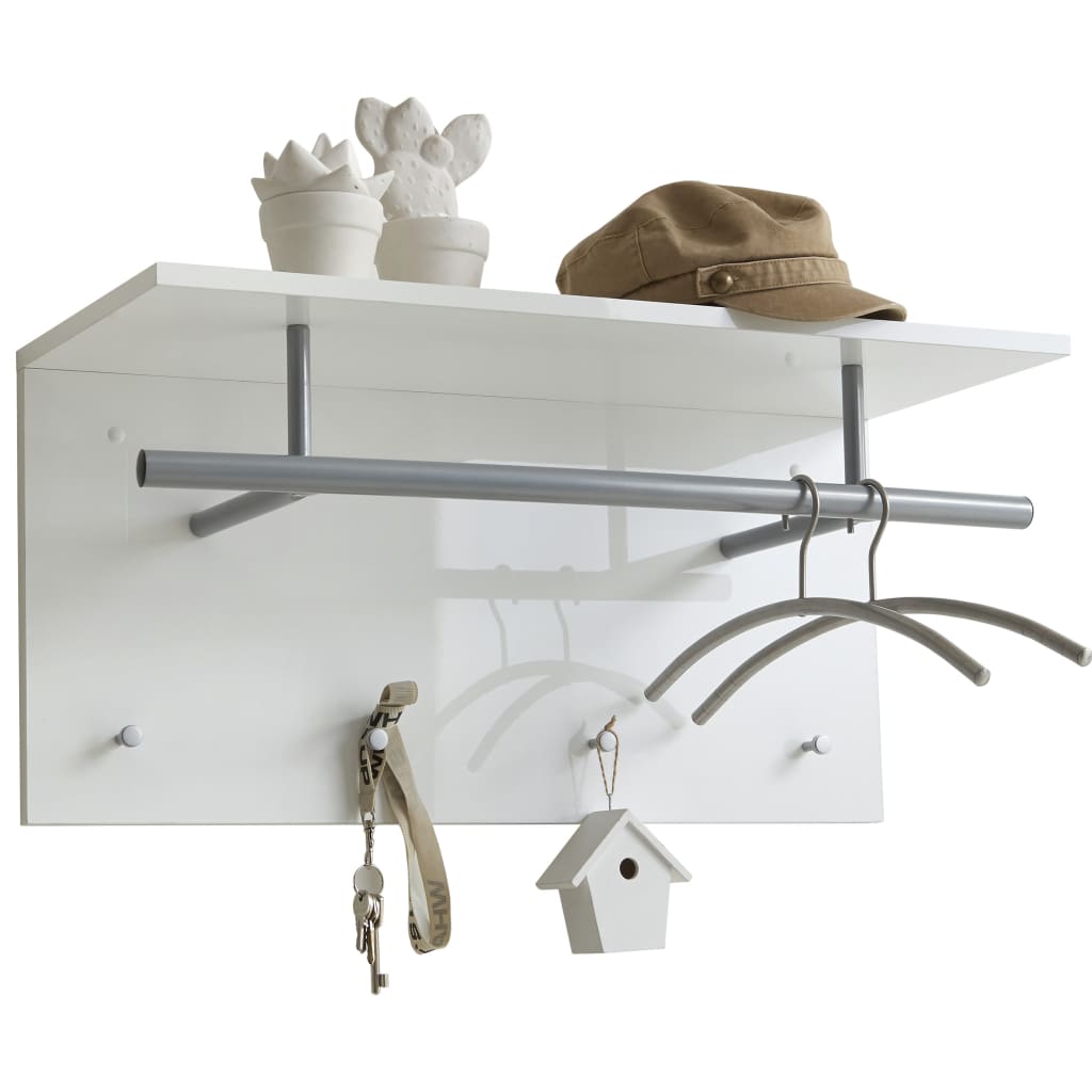 FMD FMD -Wandbedeckungsregal 72x29.3x34,5 cm Weiß