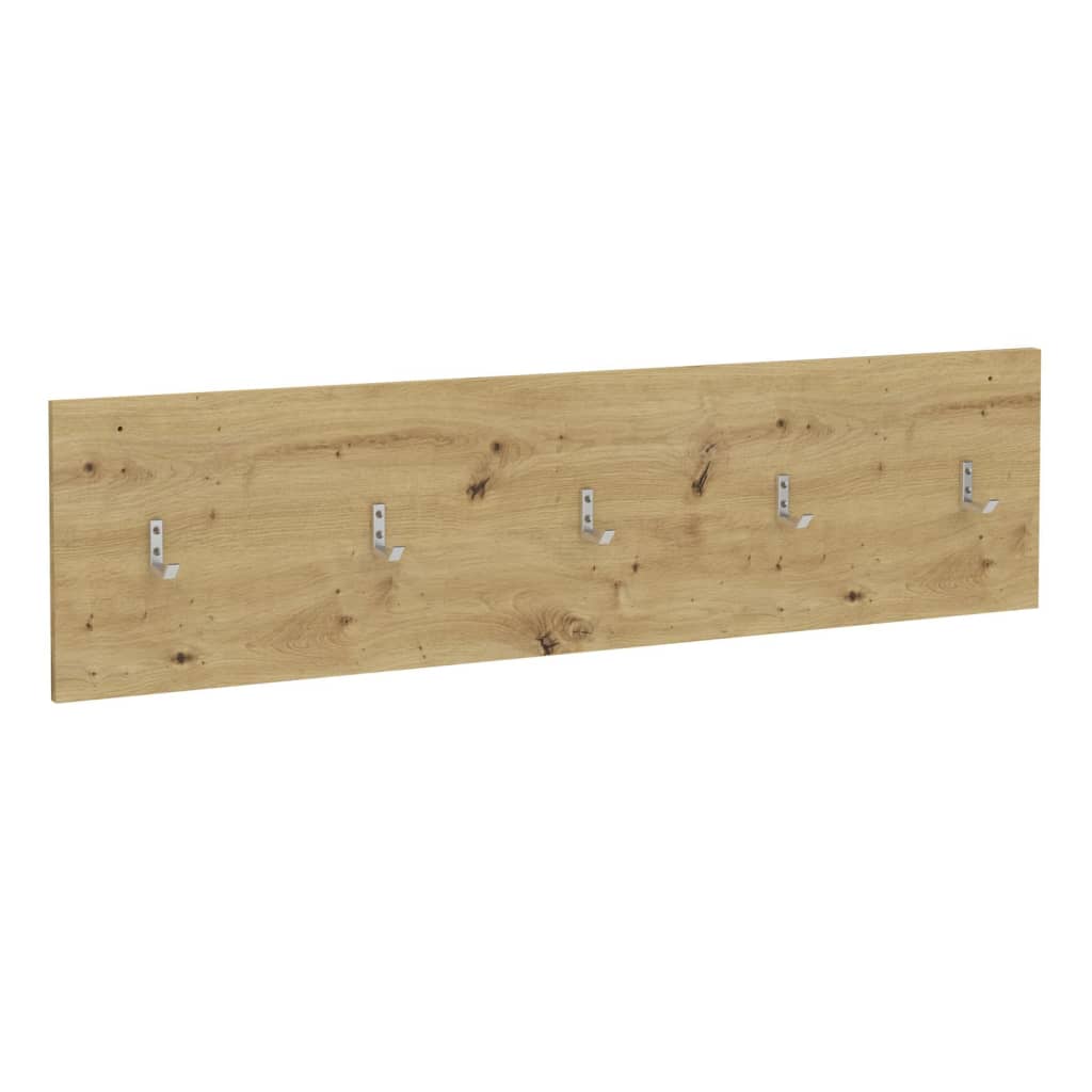 FMD FMD Wall Coat Rack 108.9x1.5x28.1 cm Artisan Eiche gefärbt