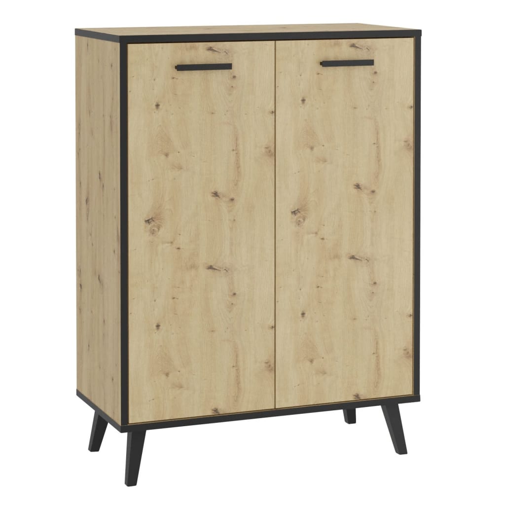 FMD FMD -Schuhschrank mit 5 Fächern 68,5x33x93.5 cm Artisan Eiche