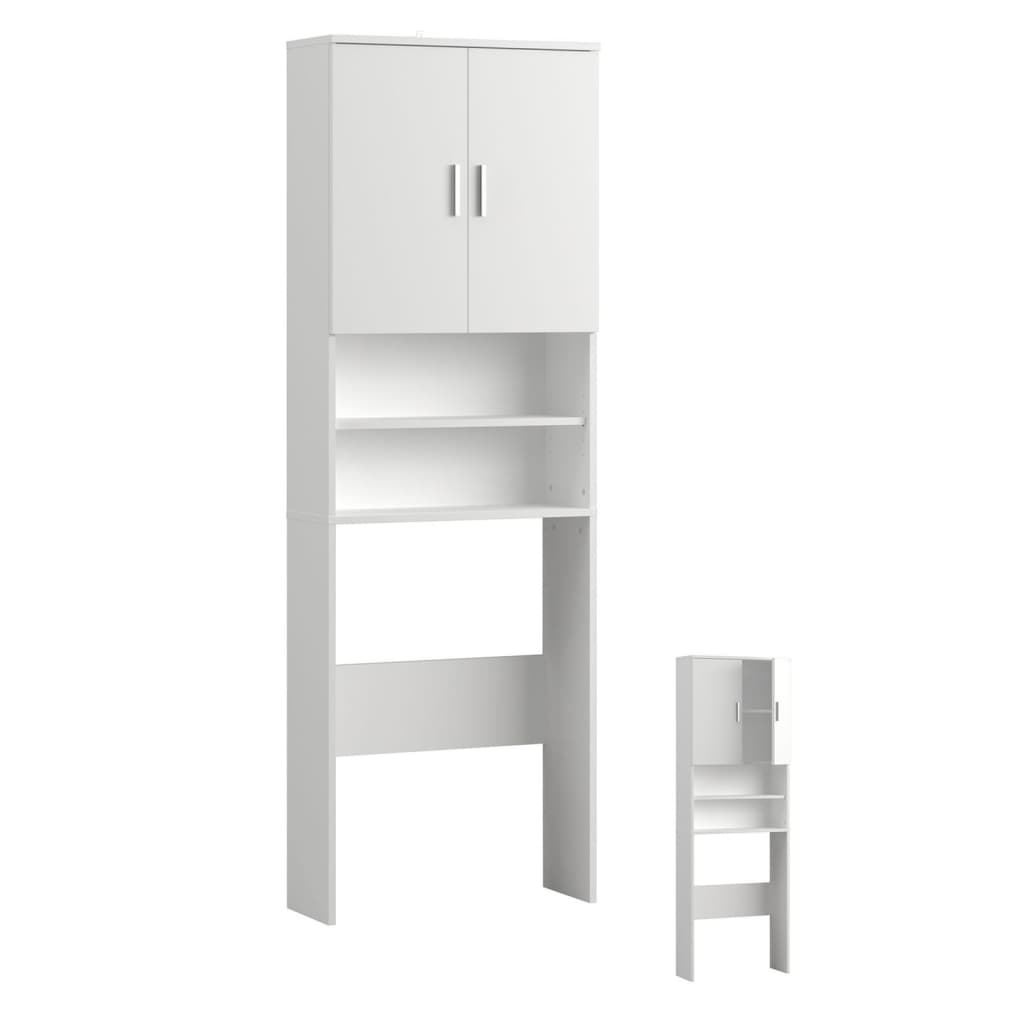 FMD FMD Waschmaschinenschrank mit Stauraum weiß