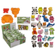 Dsp Puzzle-Radiergummi Tiere. 4 Arsch im Sack. ca