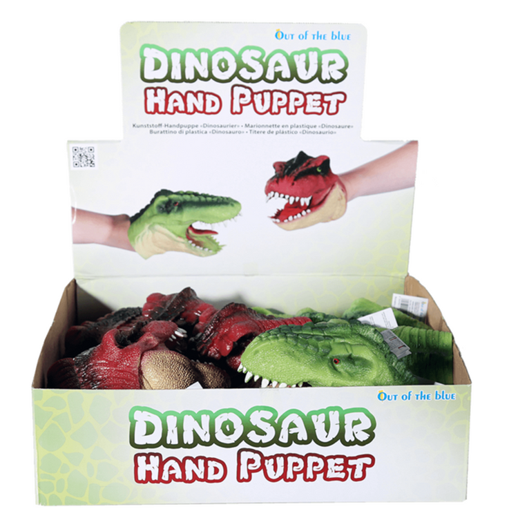 Dsp Handpuppe Dinosaurier, ca. 15 cm. 2 Arsch