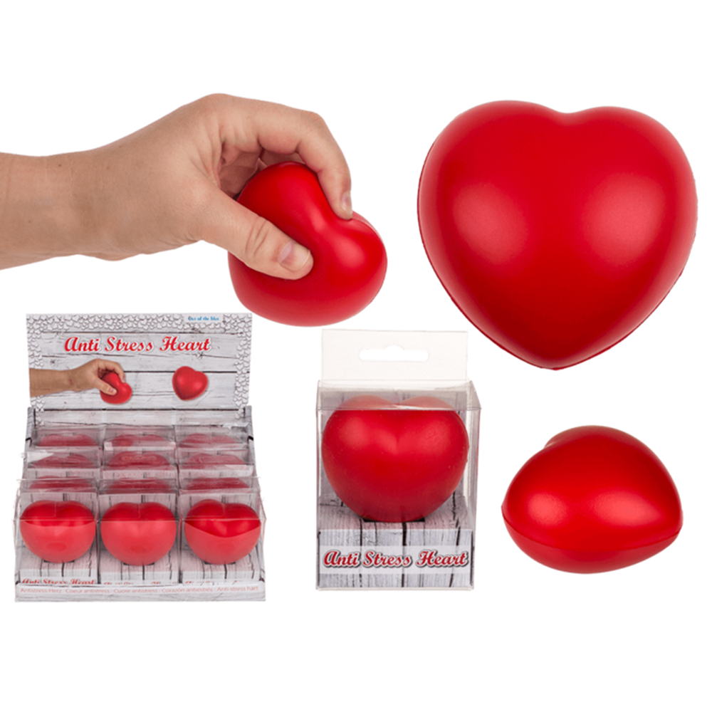 Dsp Anti-Stress-Herz, ca. 6 cm. 12 Stück