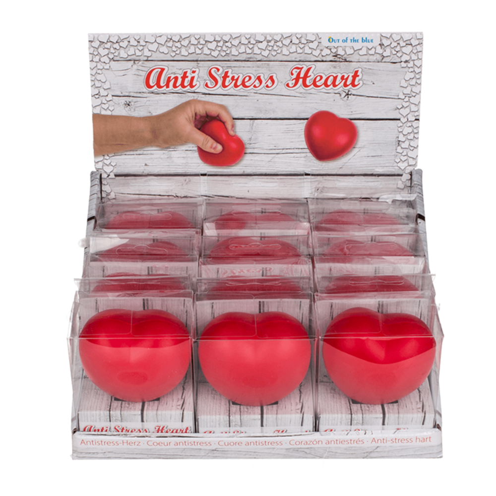 Dsp Anti-Stress-Herz, ca. 6 cm. 12 Stück