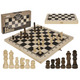 Brettspiel aus Holz, Schach. 34x34 cm.