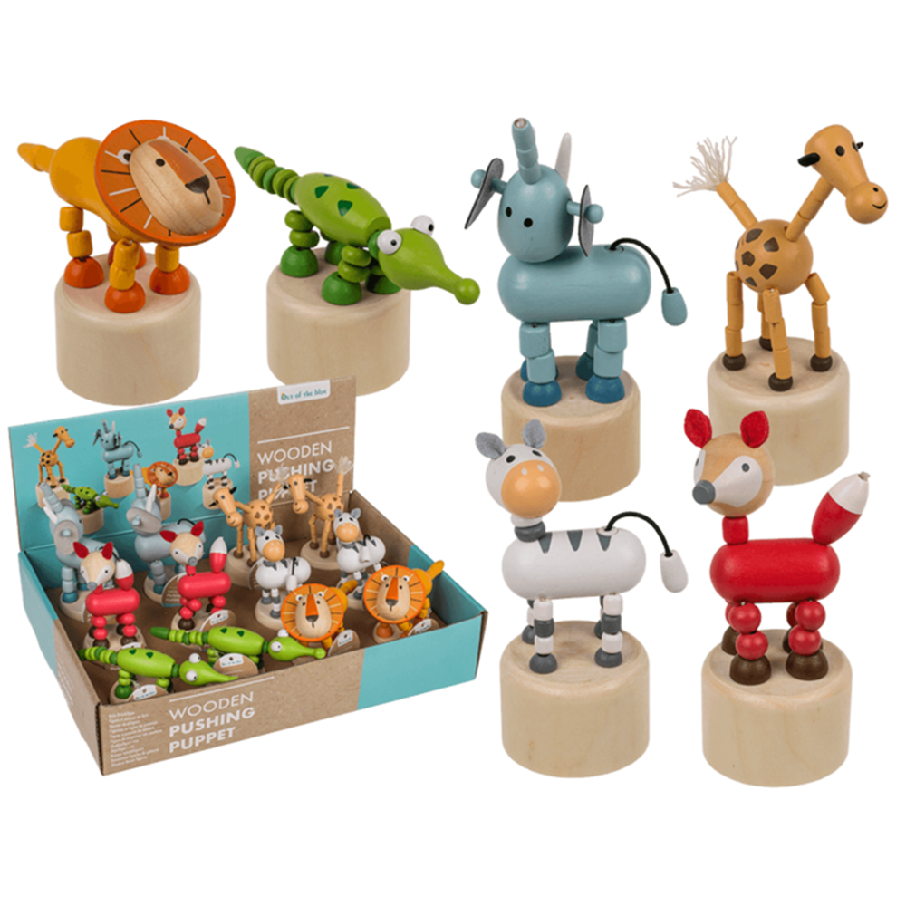 Dsp Holzdruckfiguren, Tiere. 6 sortiert