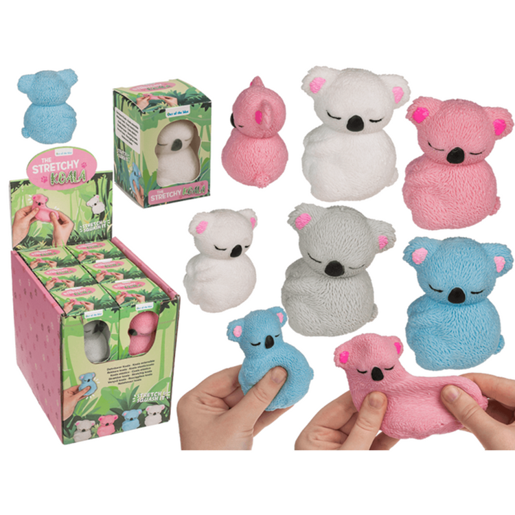 Dsp Stretch-Koala, 7,5 cm. 4 Farben. 12