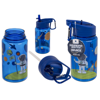 Abi-Trinkflasche, Platz mit Strohhalm. 450 ml