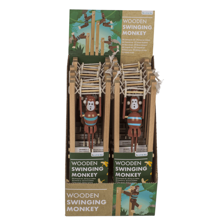 Dsp schwingender Affe aus Holz. 7x2,2x23 c