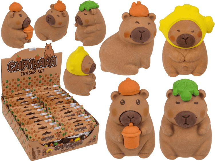 DSP-Radiergummis Capybara. 4 Achsen 24 Stück in