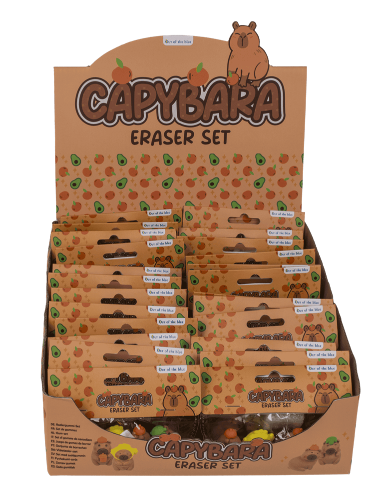 DSP-Radiergummis Capybara. 4 Achsen 24 Stück in