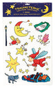 Traumsterne: Wandsticker Leuchten (6 Stück).