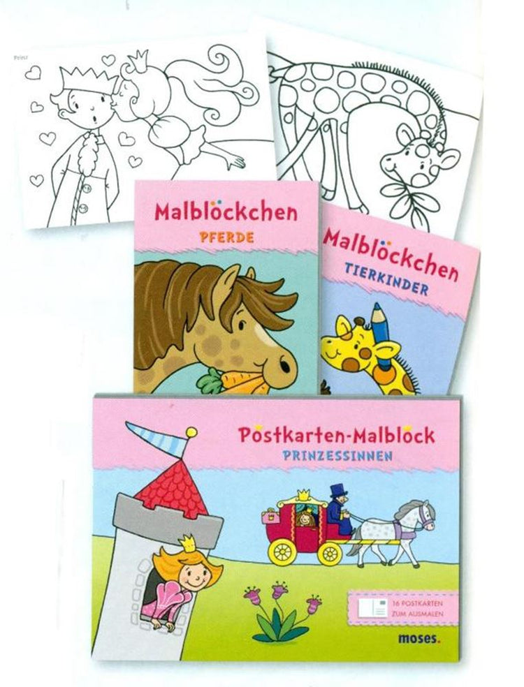 DSP-Malblock für Mädchen, 2-fach sortiert (24 Stk.)