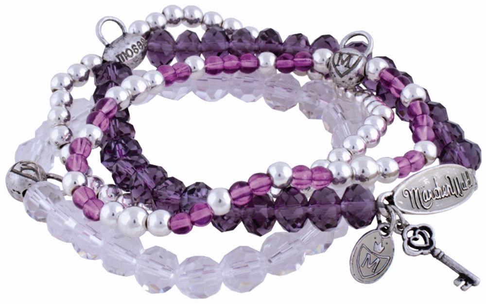 Märchenwald: Lila Armband (3 Stück)