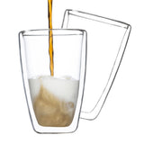 Hi Hi 2-stufige Glas-Set Latte Macchiato 400 ml transparent - afbeelding 2