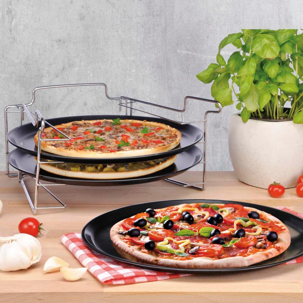 Hallo hi 4-teiliger Pizza Bak Set Black