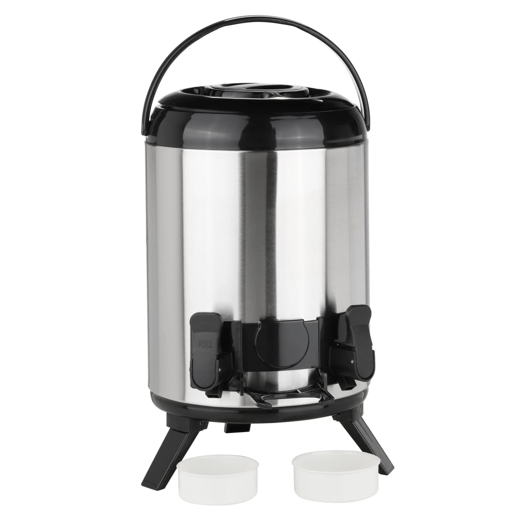 Hi hi thermoskan 9 l 23 cm silberfarben