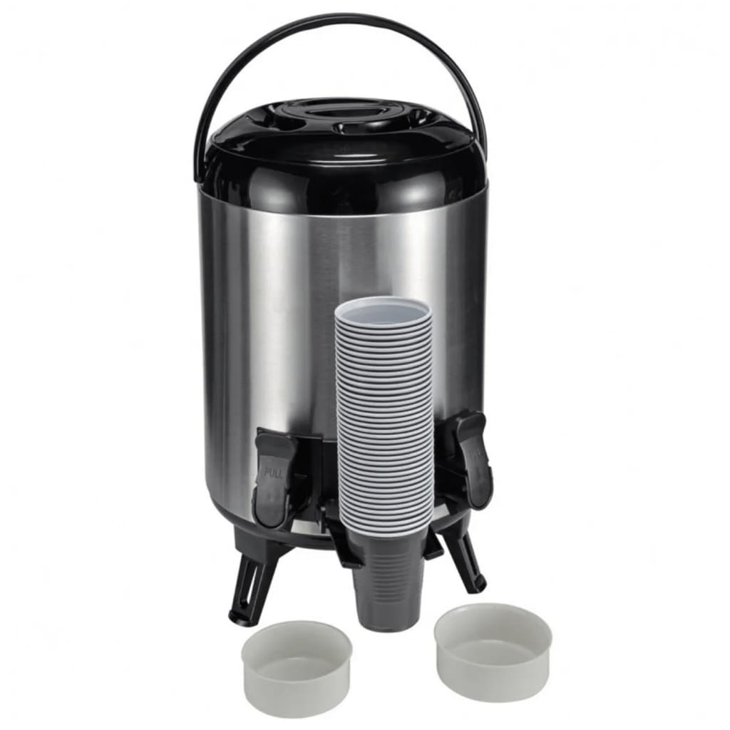 Hi hi thermoskan 9 l 23 cm silberfarben