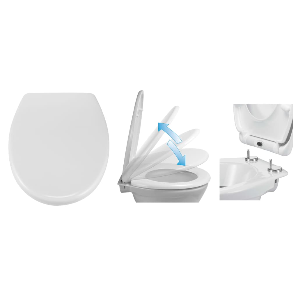 Hallo Hallo Toilettengläser mit schneller Freisetzung und weicher Schließen