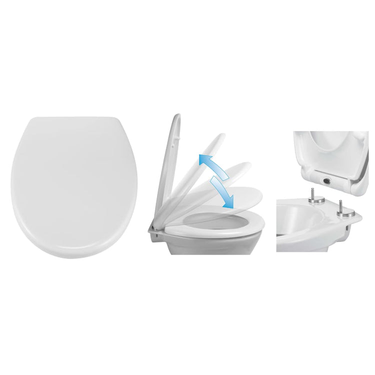 Hallo Hallo Toilettengläser mit schneller Freisetzung und weicher Schließen