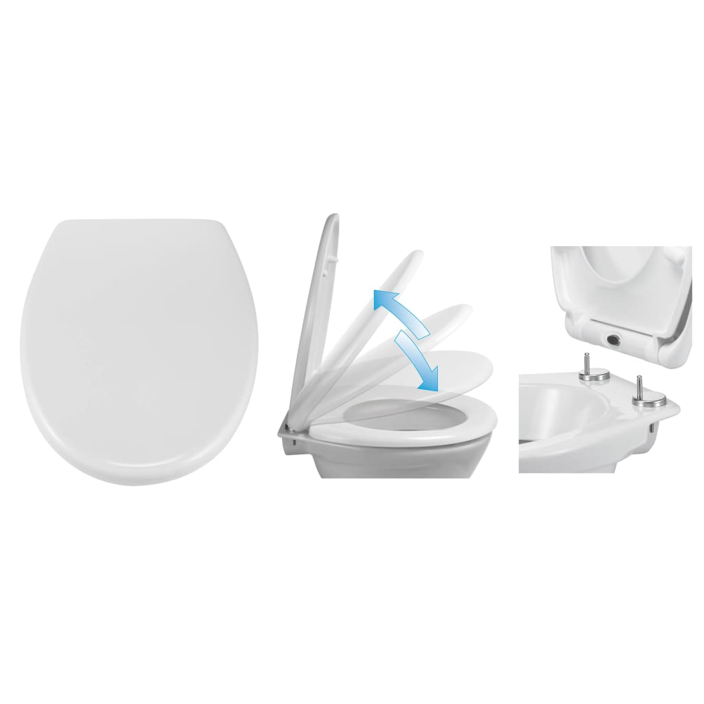 Hallo Hallo Toilettengläser mit schneller Freisetzung und weicher Schließen