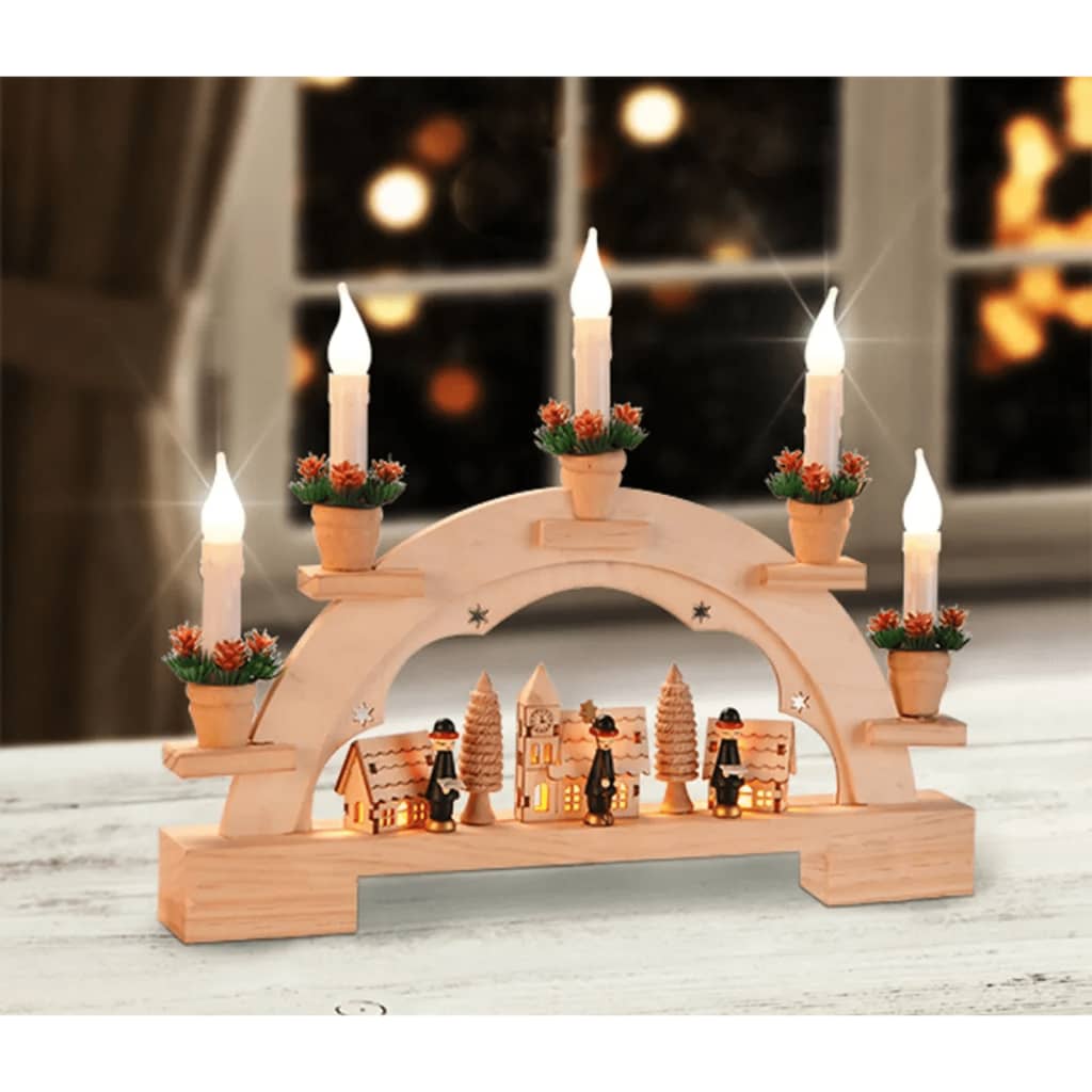 Hallo Weihnachtsbogen mit Beleuchtung
