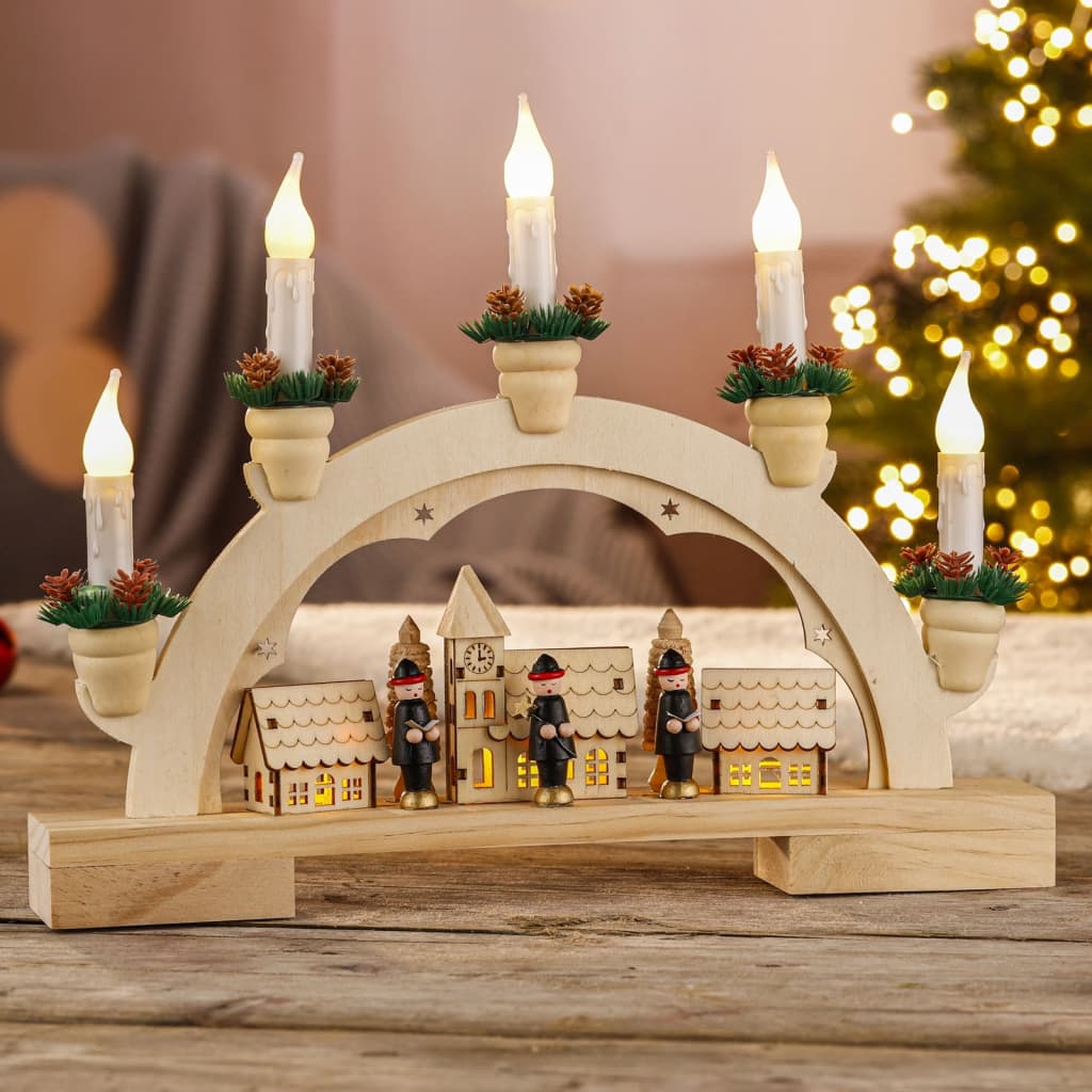 Hallo Weihnachtsbogen mit Beleuchtung